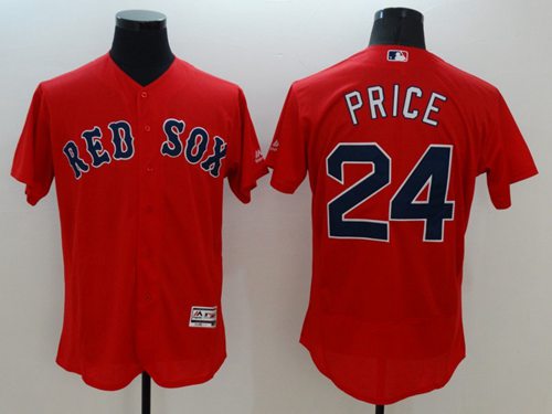 Red Sox #24 David Price Red Flexbase Authentic Collection Stitched MLB Jersey